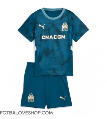Olympique de Marseille Dětské Venkovní Dres 2024-25 Krátký Rukáv (+ trenýrky)